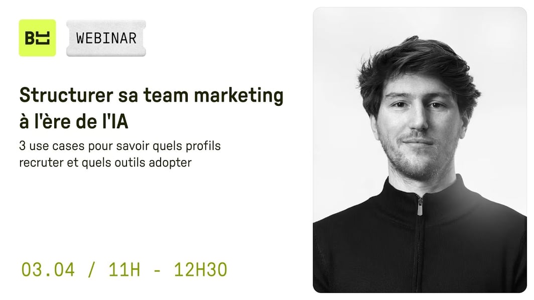 Webinar Structurer sa team marketing